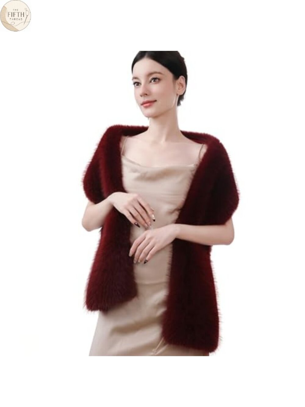Faux Fur Scarf Wrap Collar Shawl Shrug Winter Neck Warmer